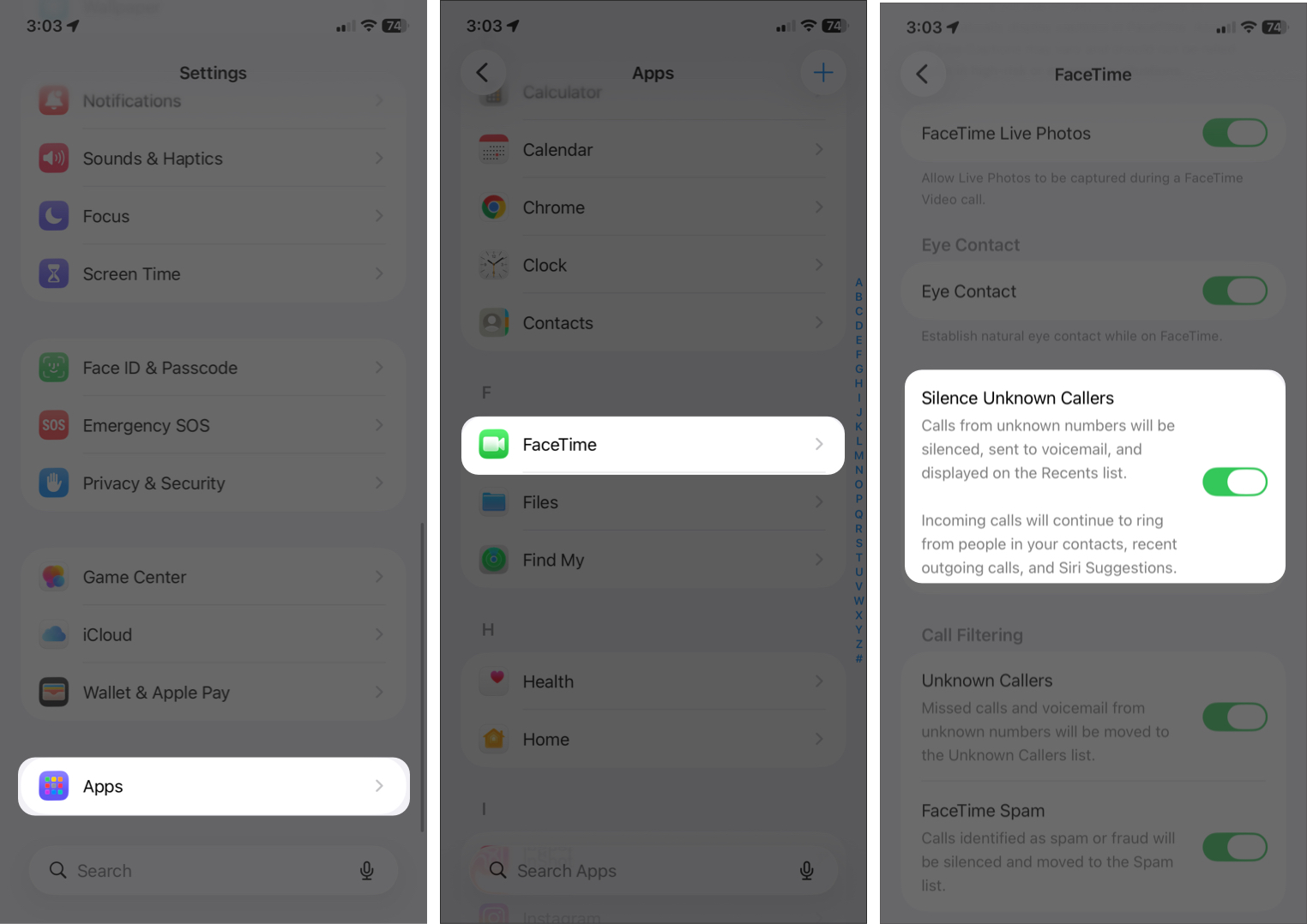 Silence Unknown Callers On iPhone
