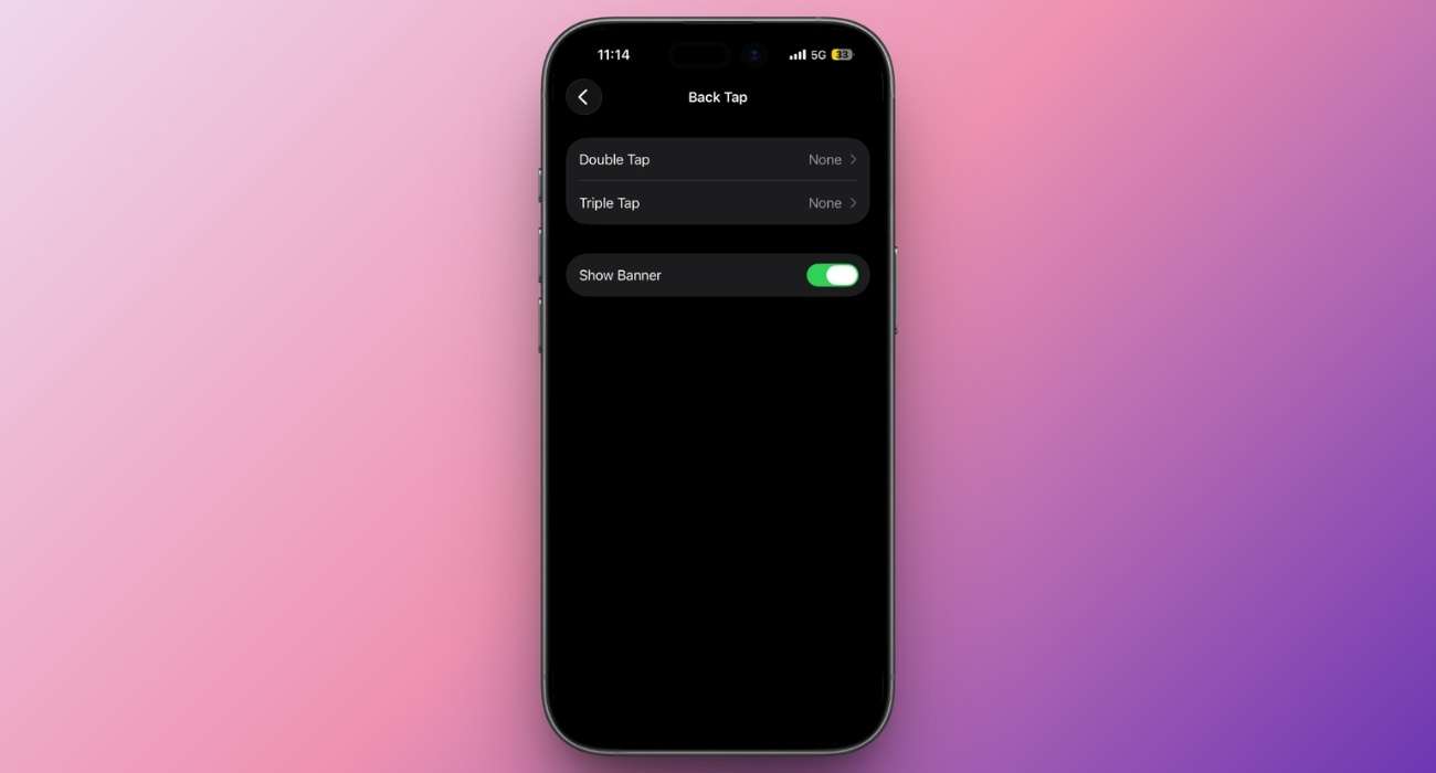 Back Tap iPhone Feature
