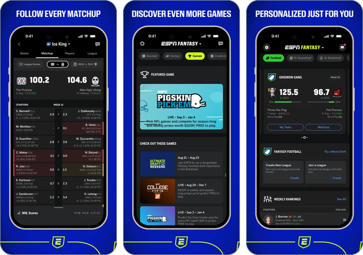 ESPN Fantasy Sports & More