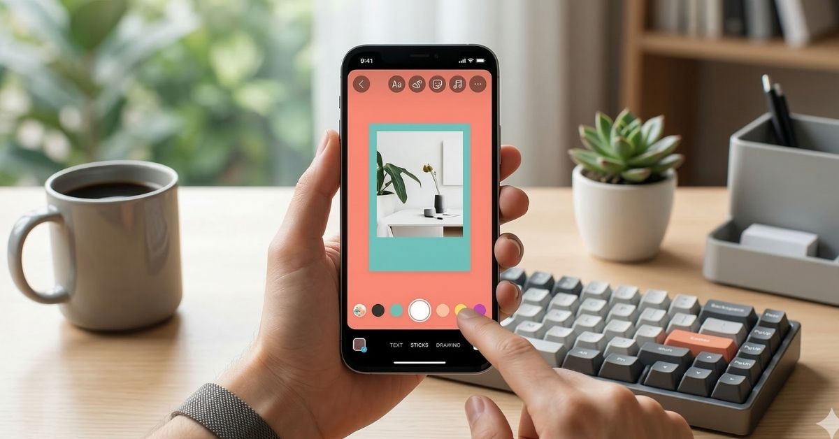 How to Change Background Color on Instagram Story