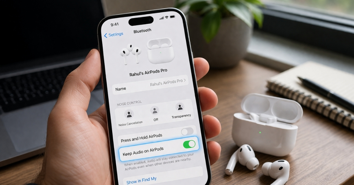 I change this one setting and now my audio stays in AirPods
