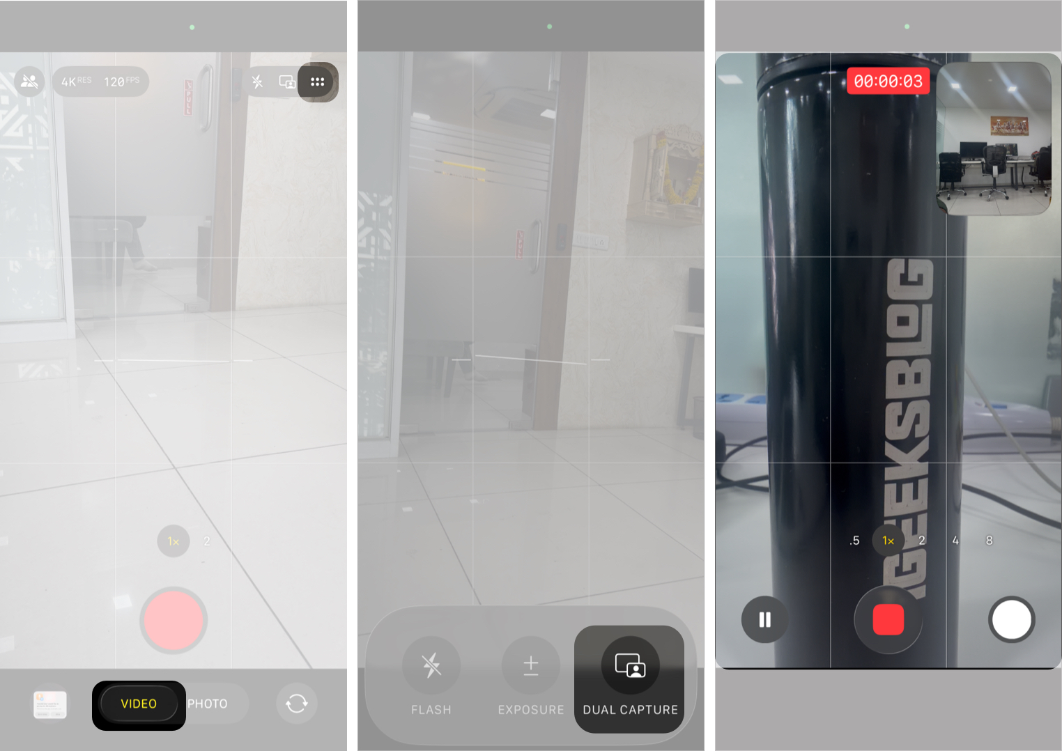 Use the Dual Capture Mode in Camera App