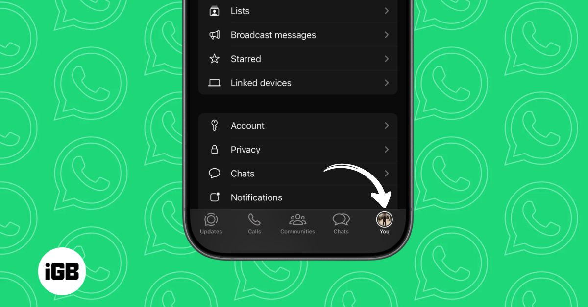 WhatsApp Introduces New 'You' Profile Tab on iPhone