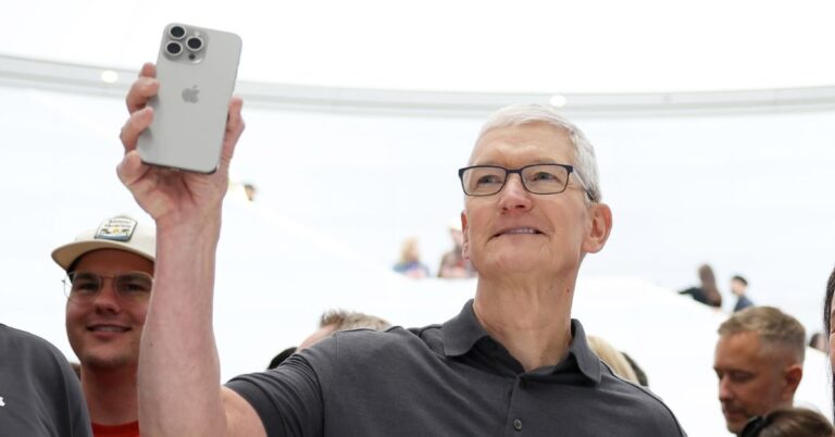 At Apple's 50-year milestone, Tim Cook points to the iPhone as its turning point