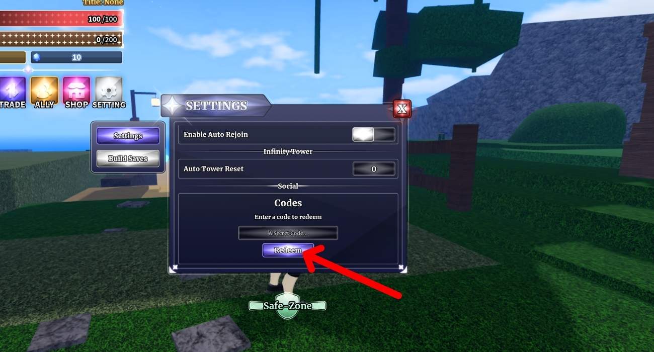 Click Redeem Button To Claim Your Rewards