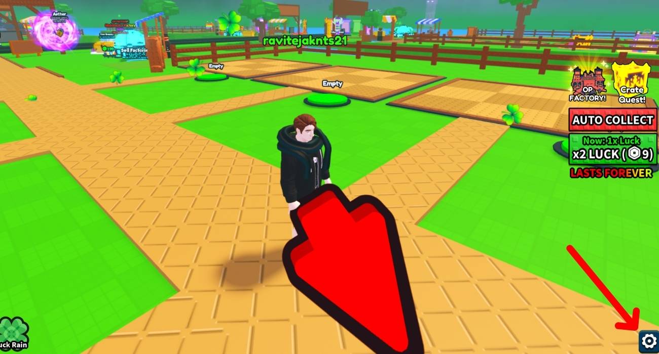 Click the setting icon