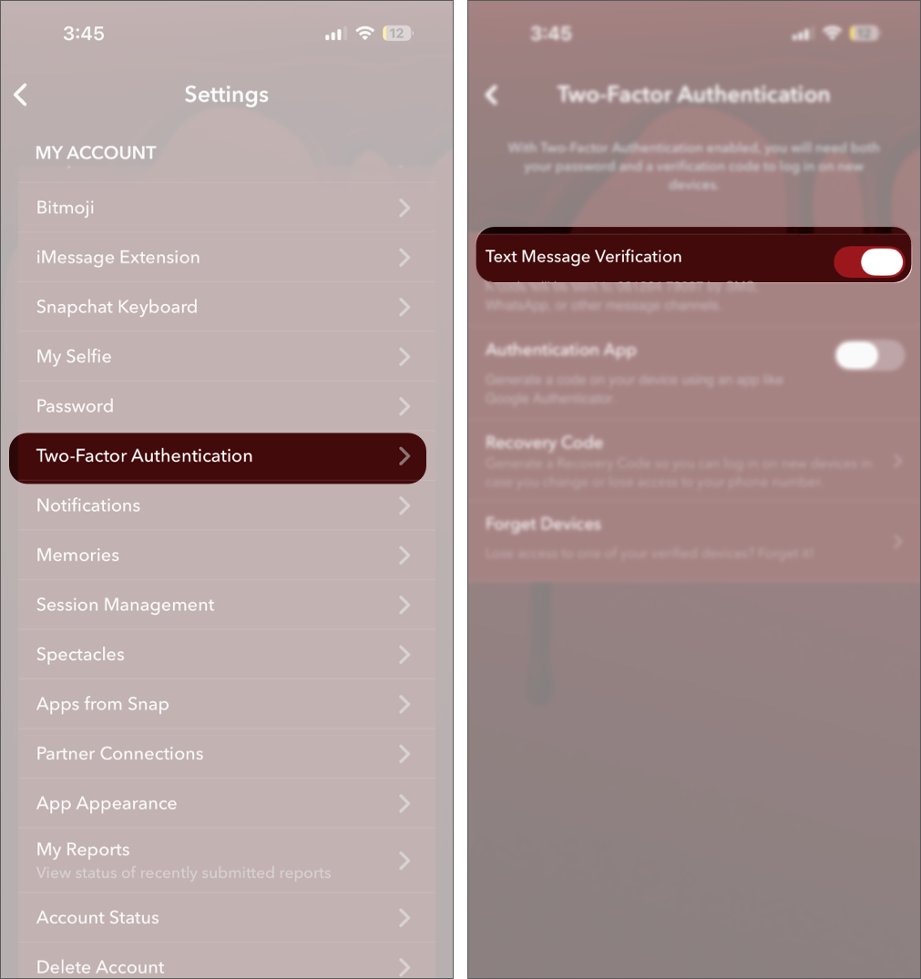Enabled two-factor authentication