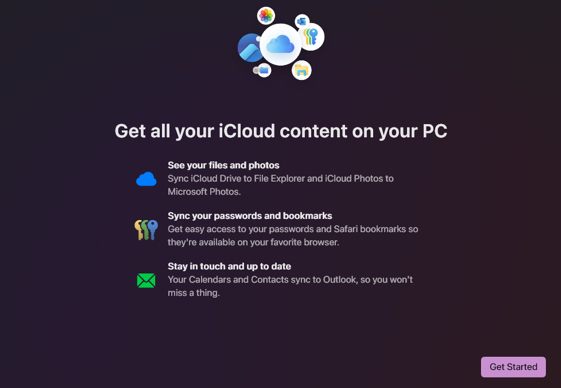 Open the iCloud App