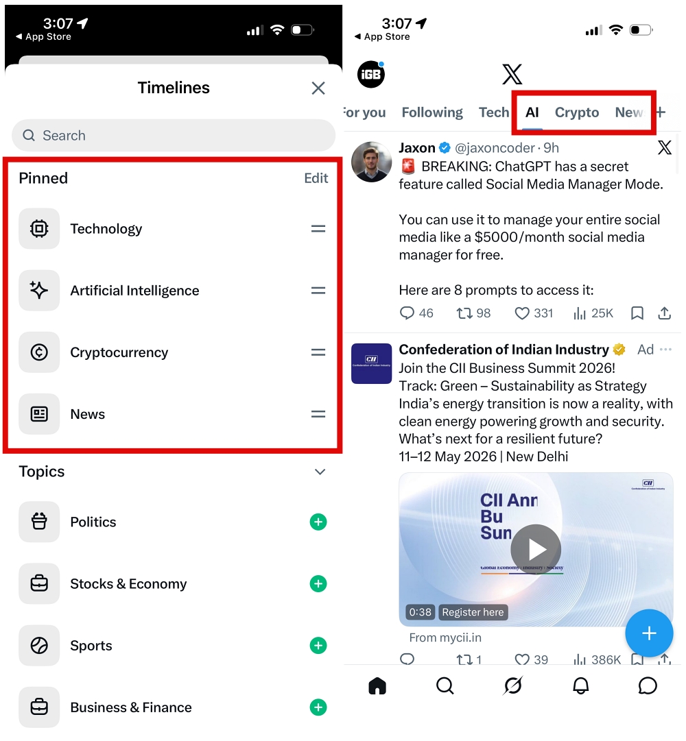 Set up a custom X feed using Grok AI