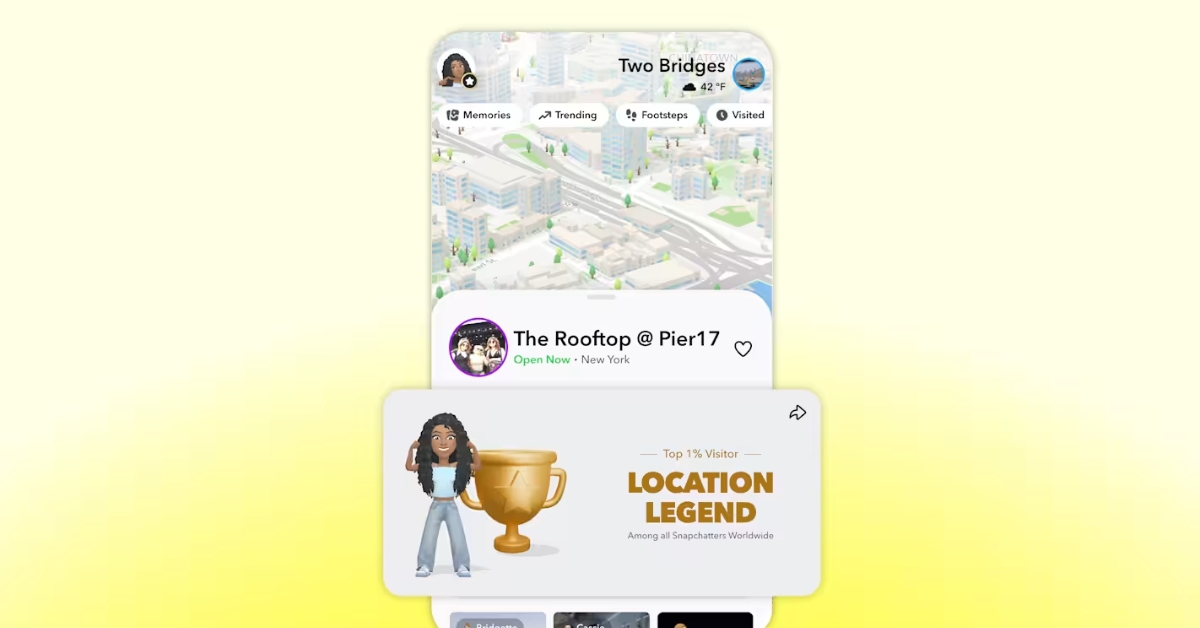 Snapchat’s Place Loyalty badges turn your favorite spots into a status symbol