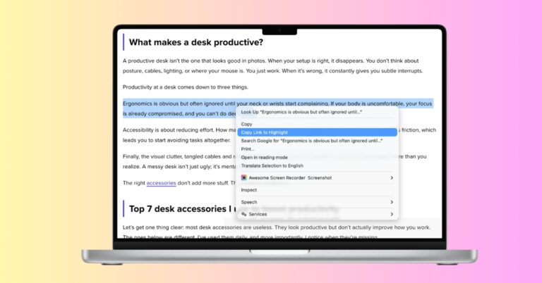 This Mac trick lets me share the exact line I want