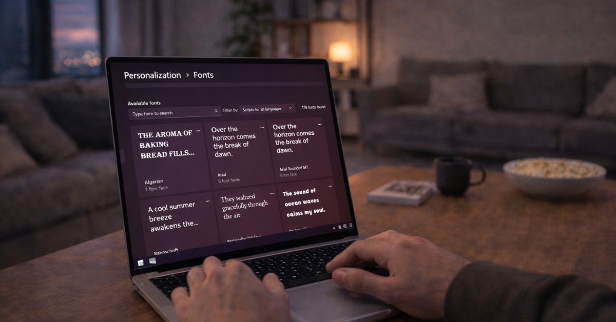 This simple trick lets you install custom fonts on Windows instantly