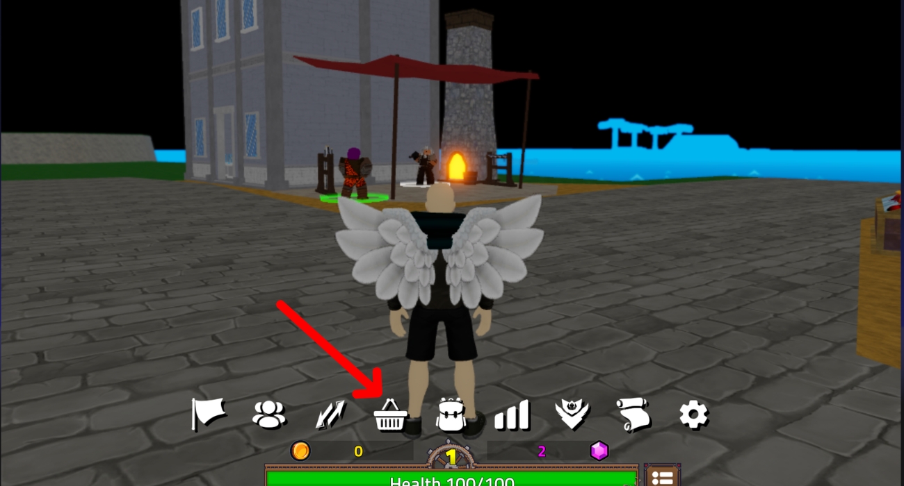 click on Shop Button