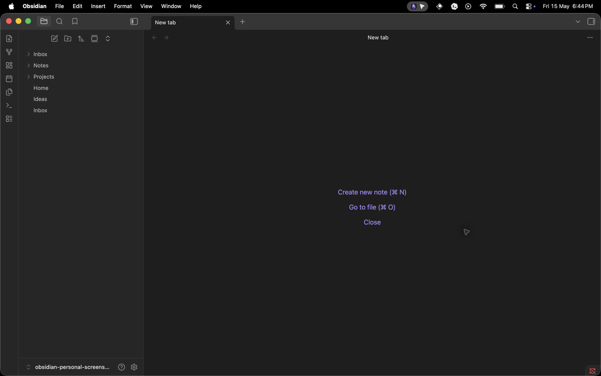 Vault file explorer