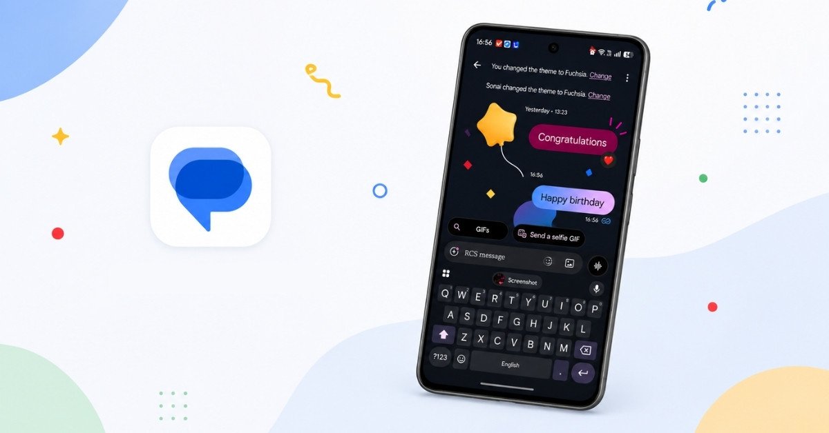 Google Messages screen effects and animations