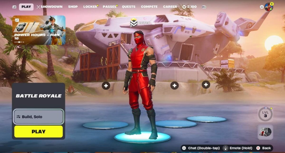 Introduction of fortnite lobby