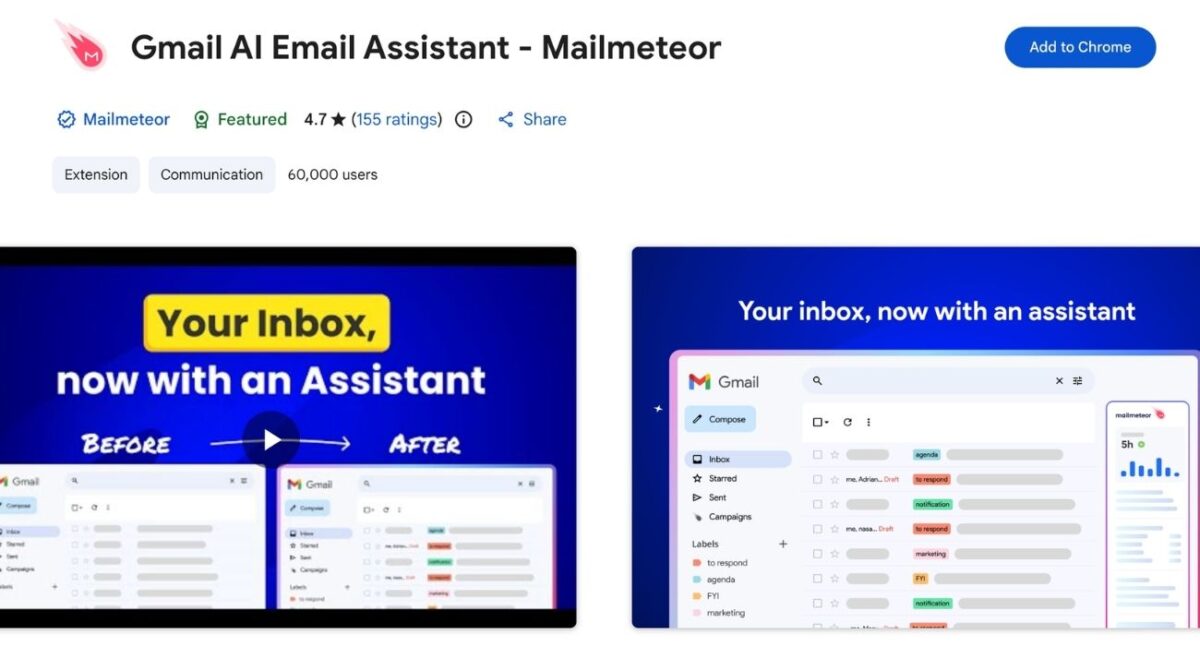 Mailmeteor Gmail extensions