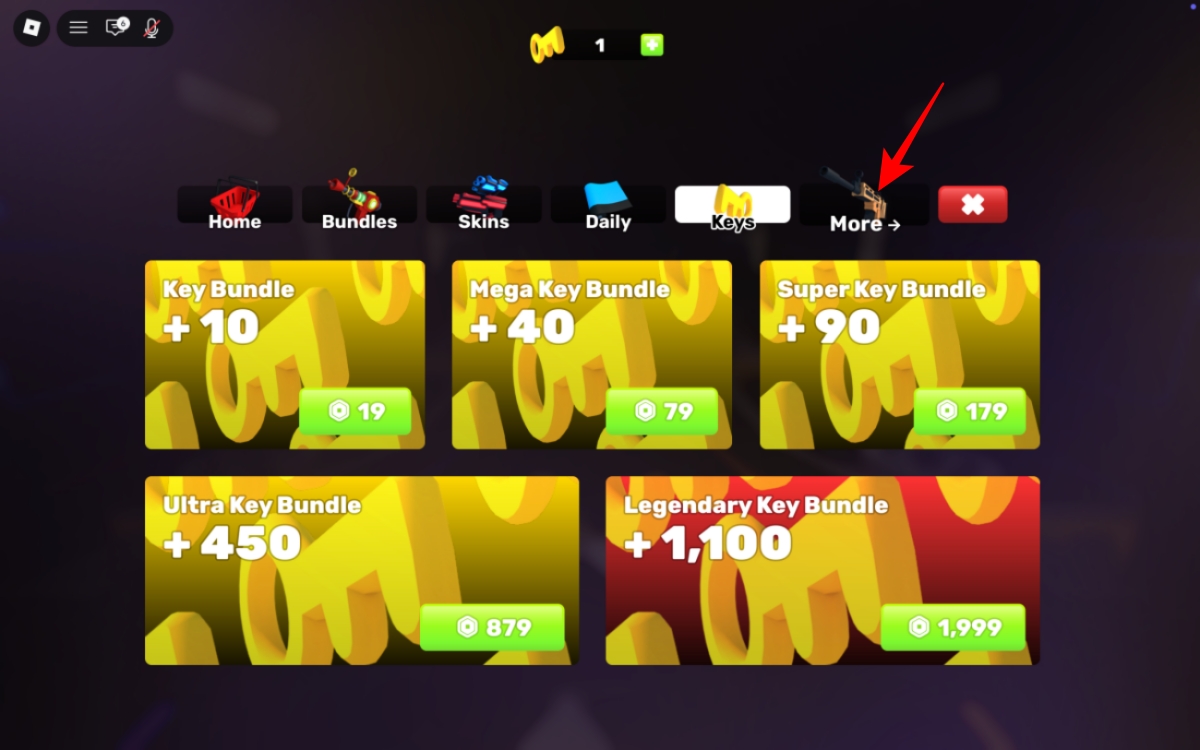 Open More and select Codes option