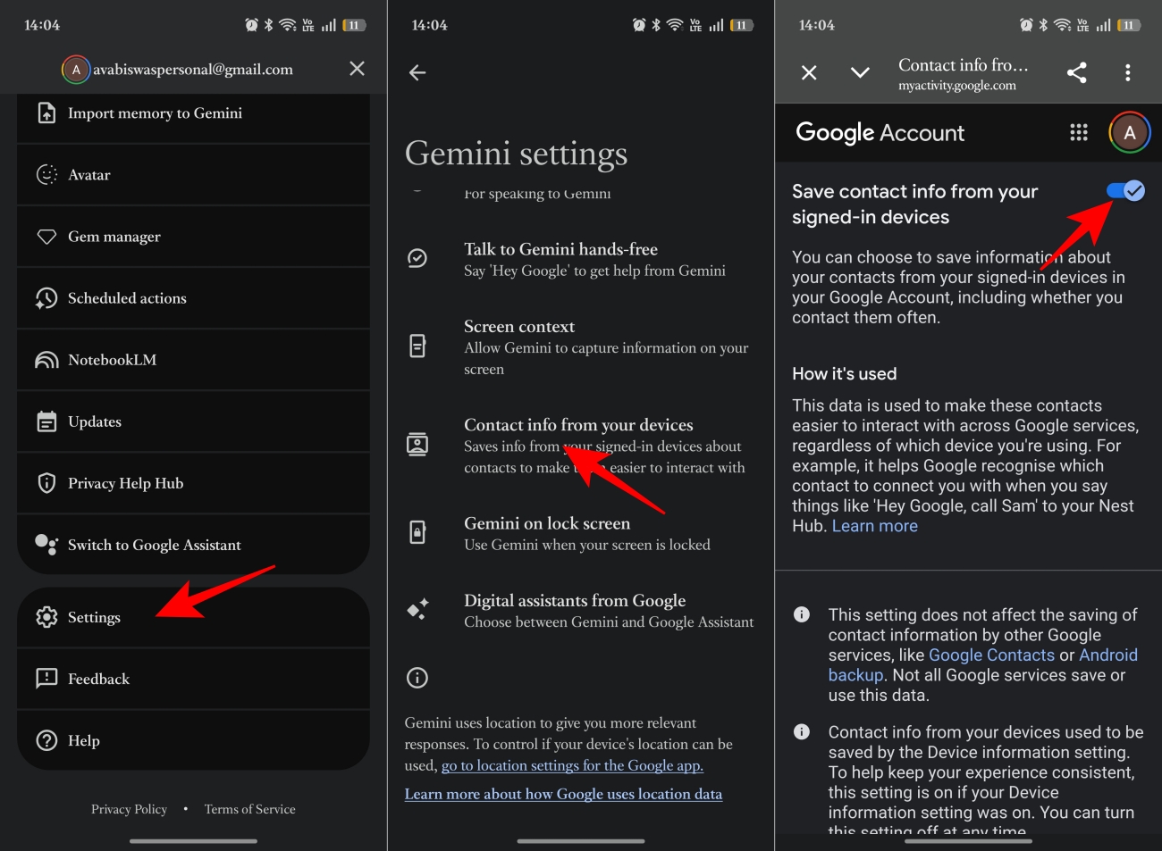 Setup you need in Gemini App