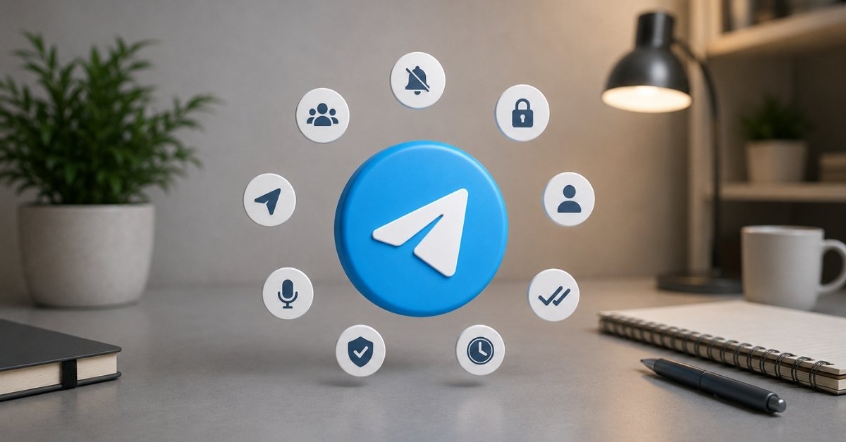 What do icons and symbols mean on Telegram