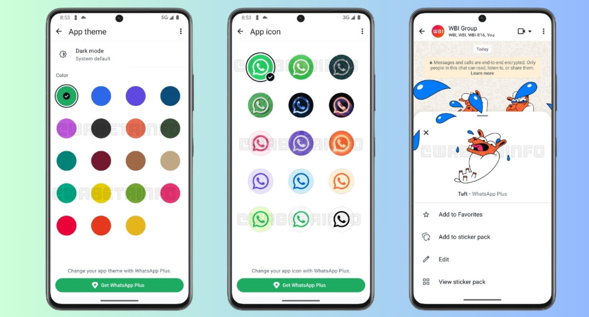 WhatsApp Plus features