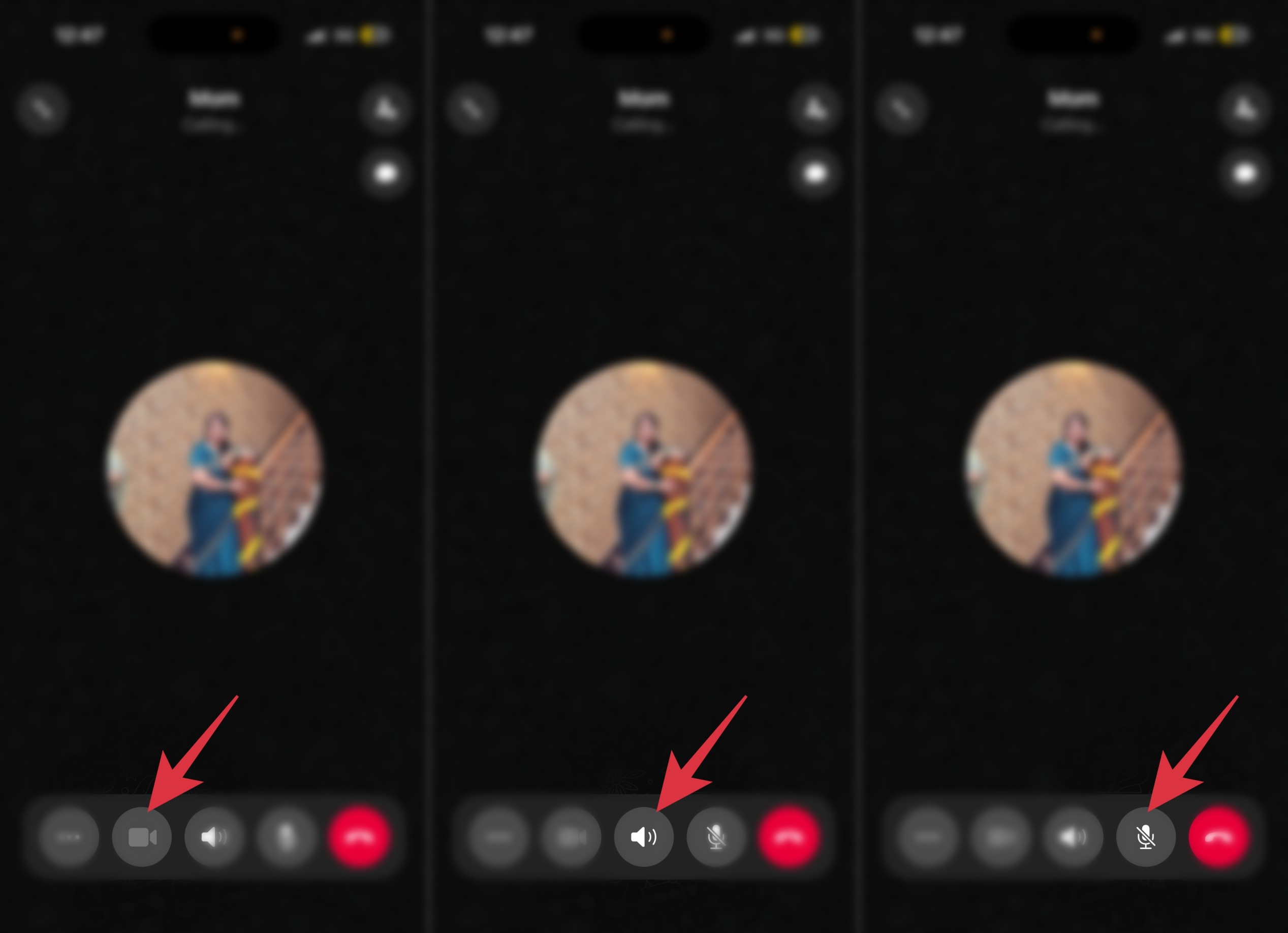WhatsApp call icons and symbols