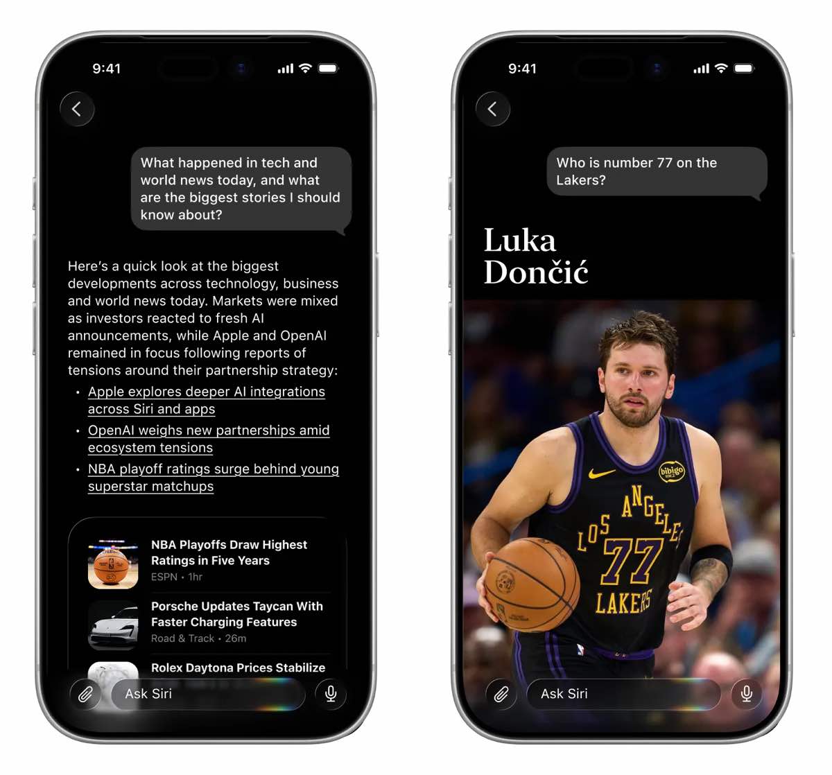 iOS 27 Camera app showing Siri mode for visual intelligence