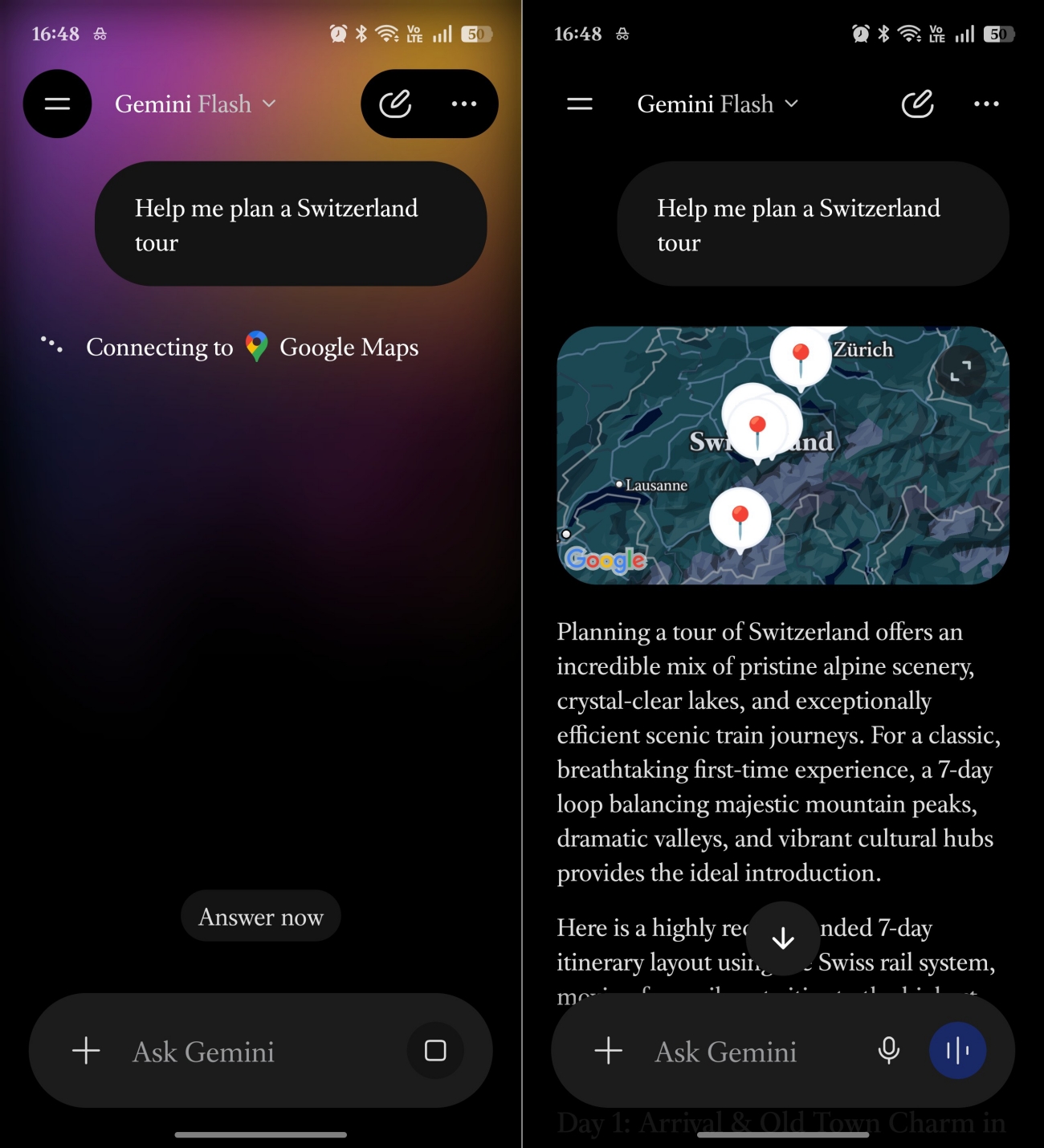 AI conversations responses