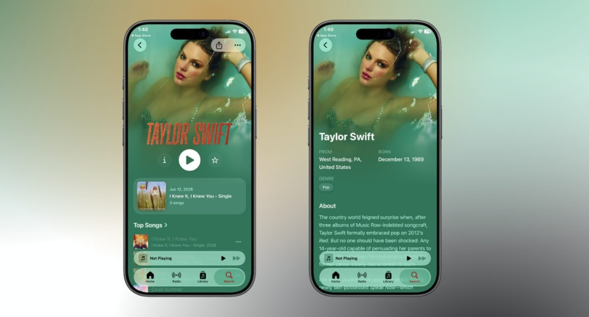 Artist pages finally feel more modern