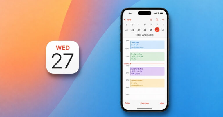 Calendar app in iOS 27