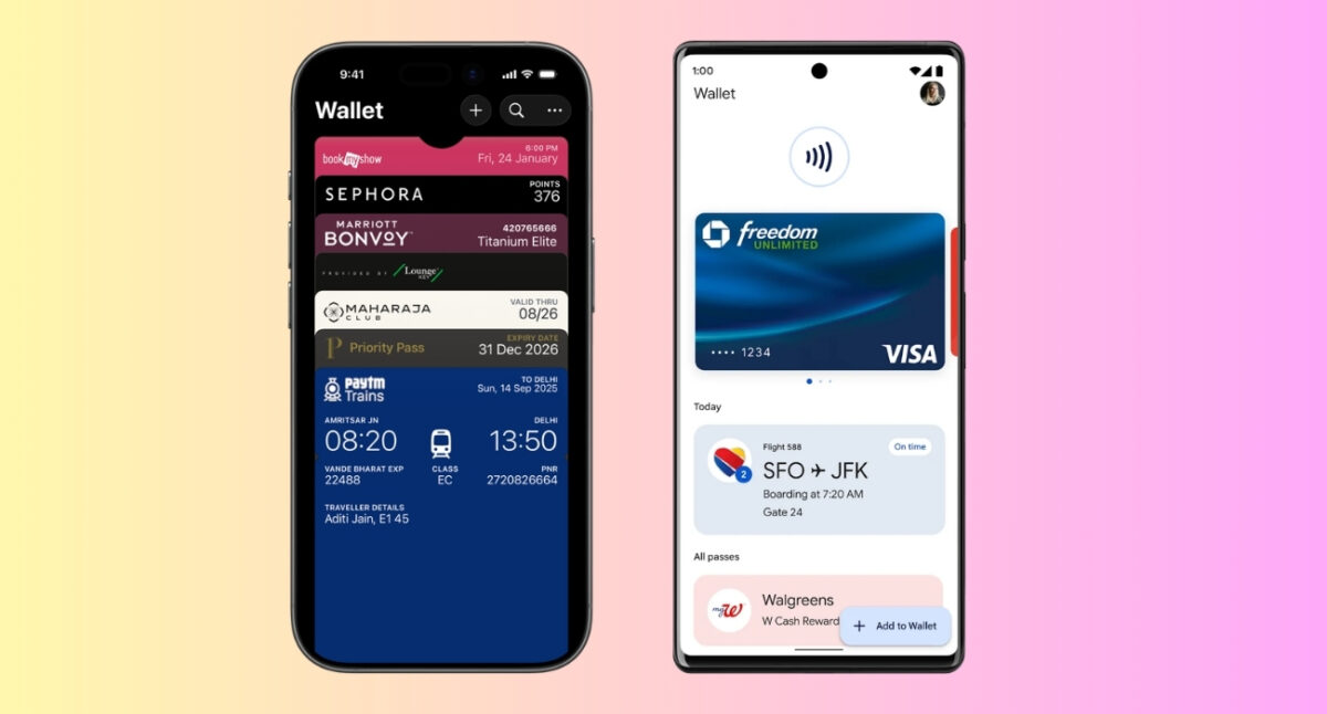 Cards you can store in Apple and Google Wallet