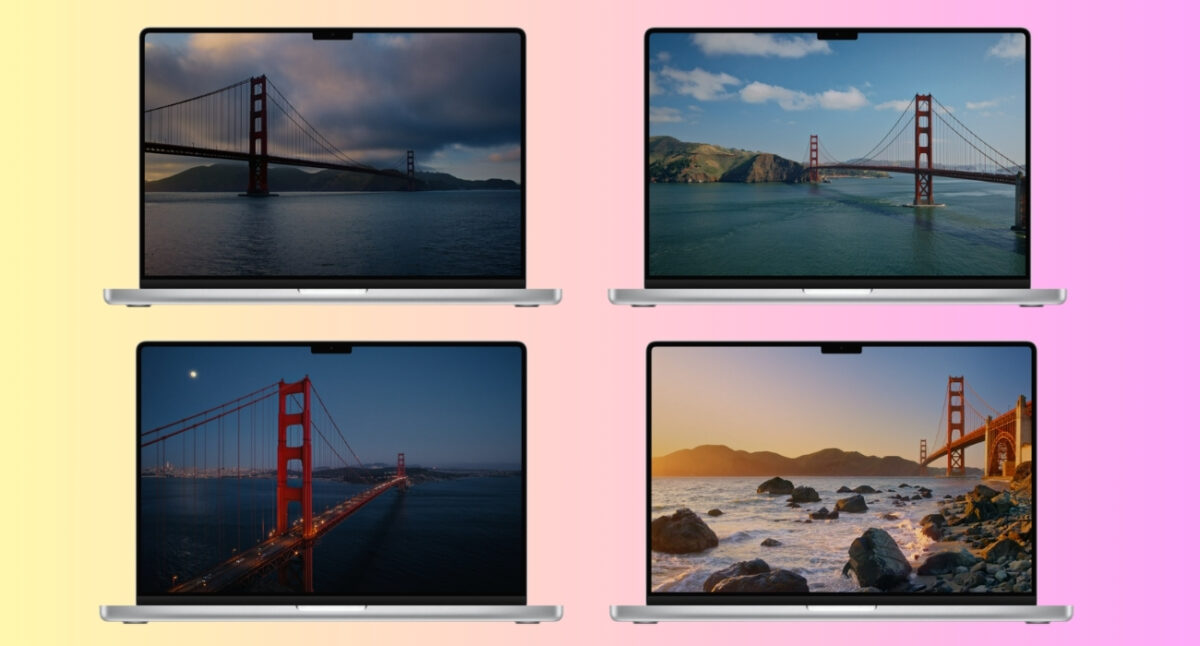 Download official macOS 27 Golden Gate wallpapers (4K light & dark versions) – iGeeksBlog Golden Gate Day and Evening wallpapers