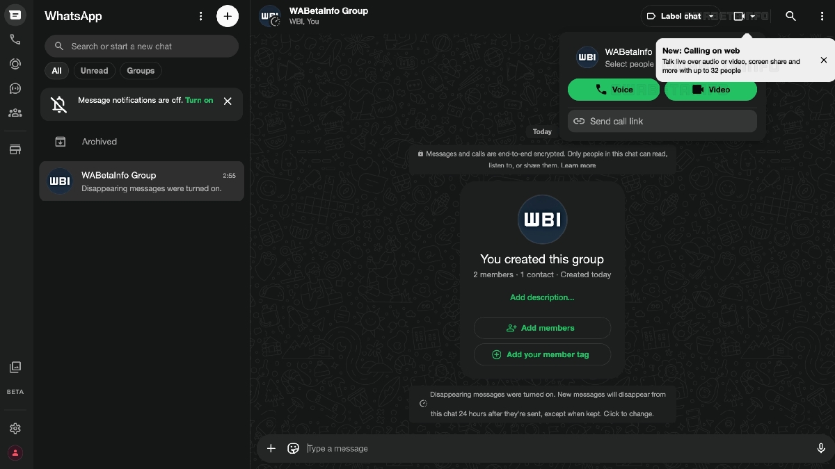 Group calling is coming to WhatsApp Web