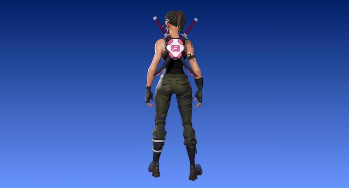 Gwenpool's katana back bling fortnite