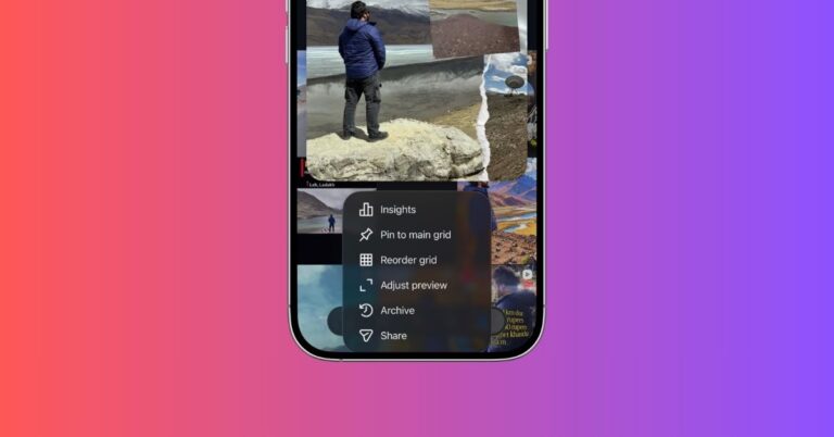 Instagram finally lets you rearrange your profile grid without deleting posts