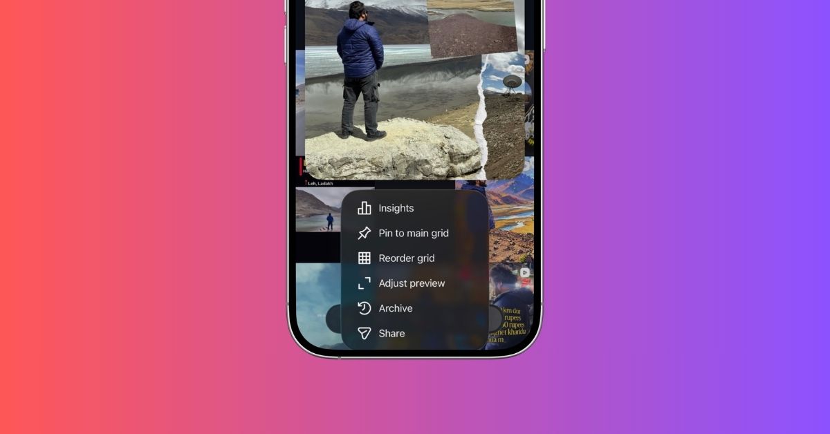 Instagram finally lets you rearrange your profile grid without deleting posts