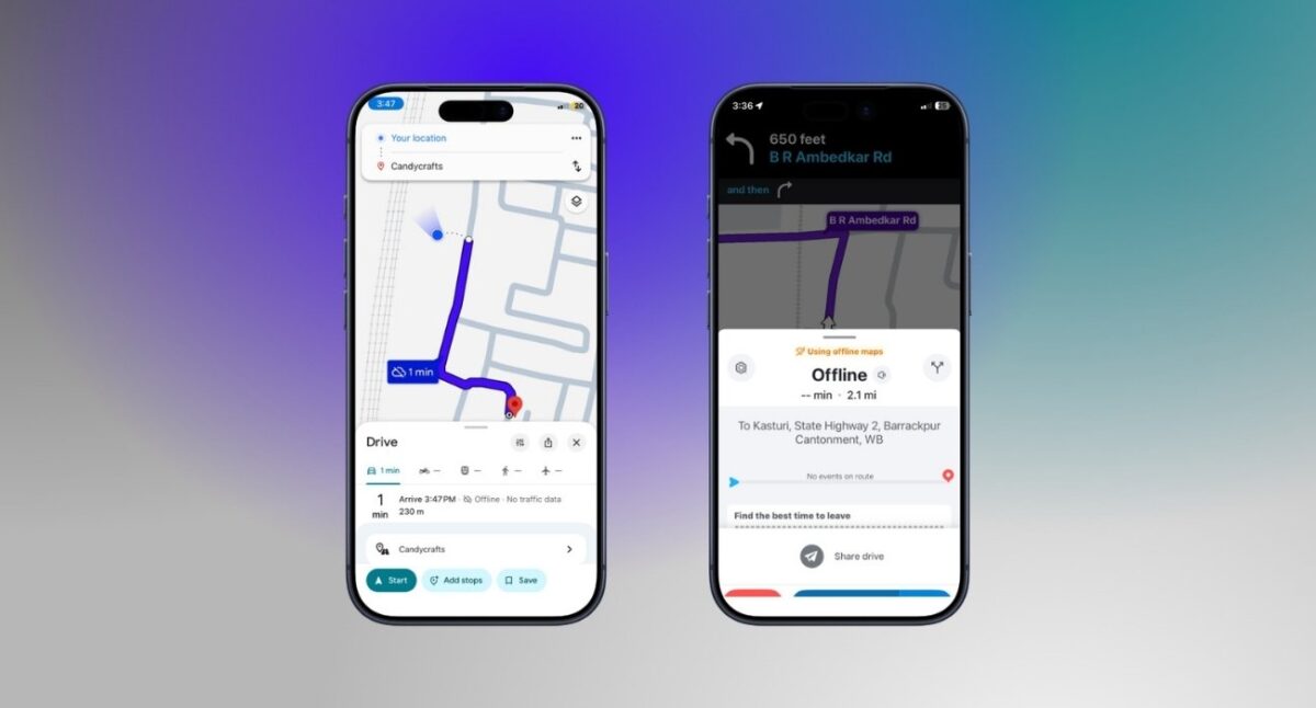 Offline maps download and data usage