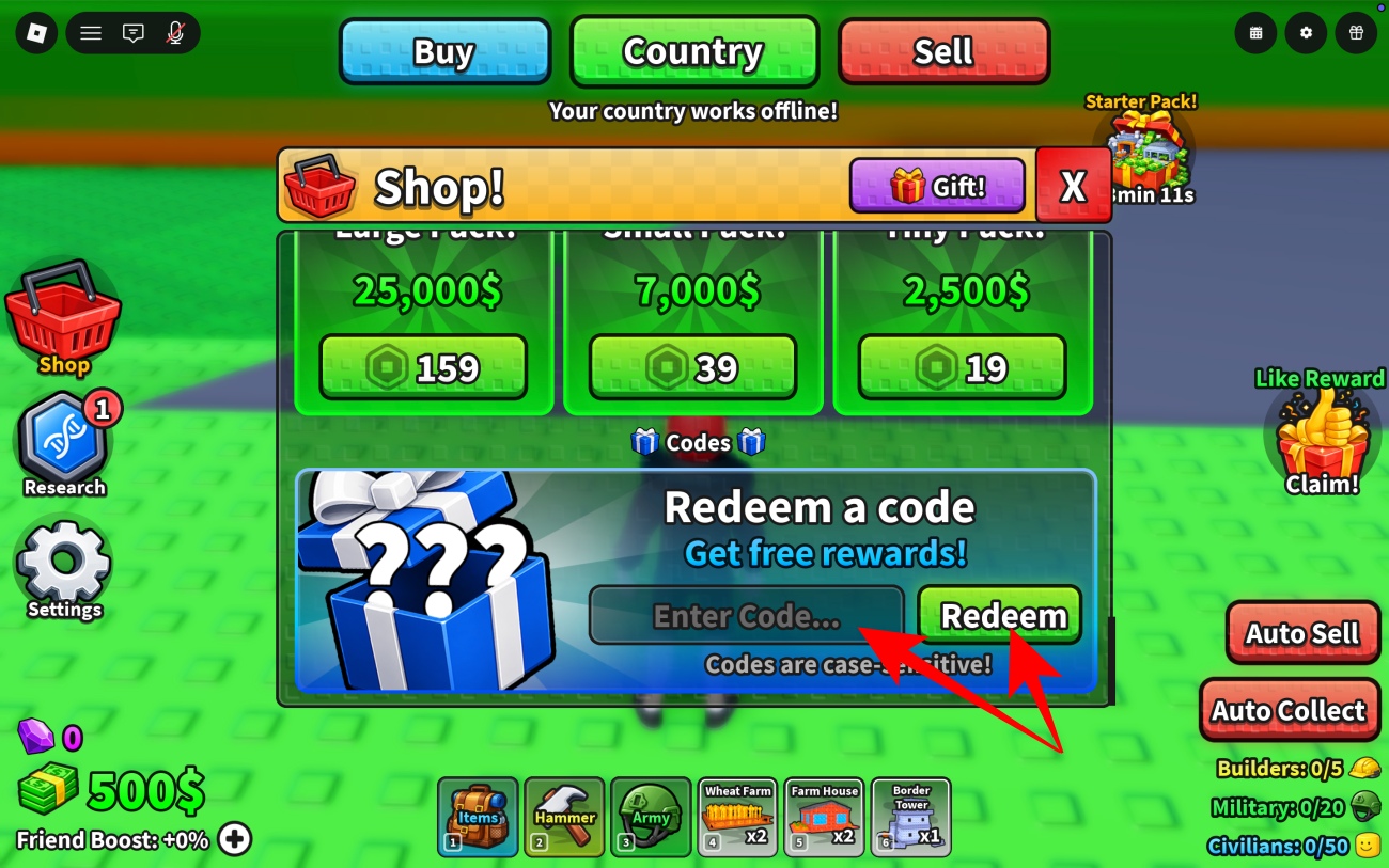 Paste working code to claim the reward
