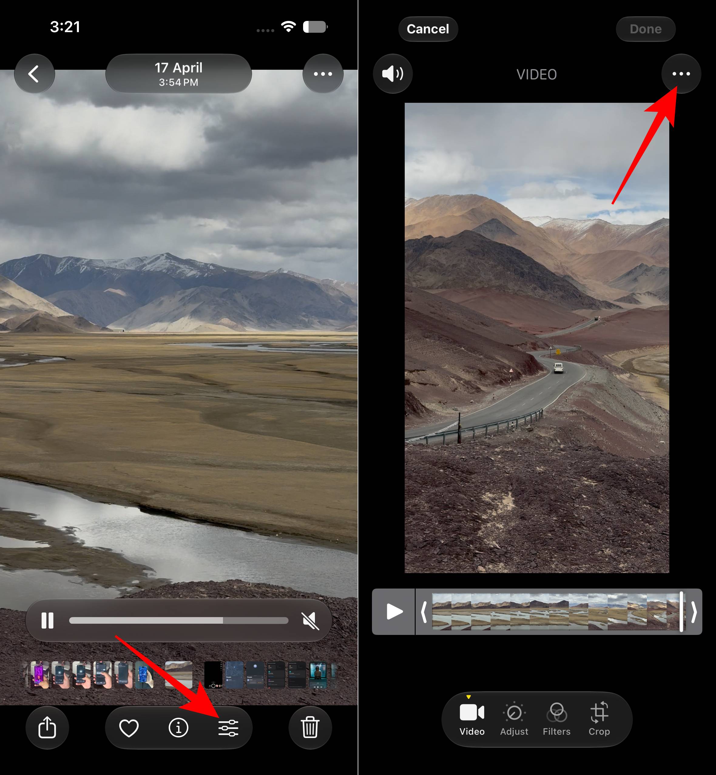 Saving a video frame as a photo