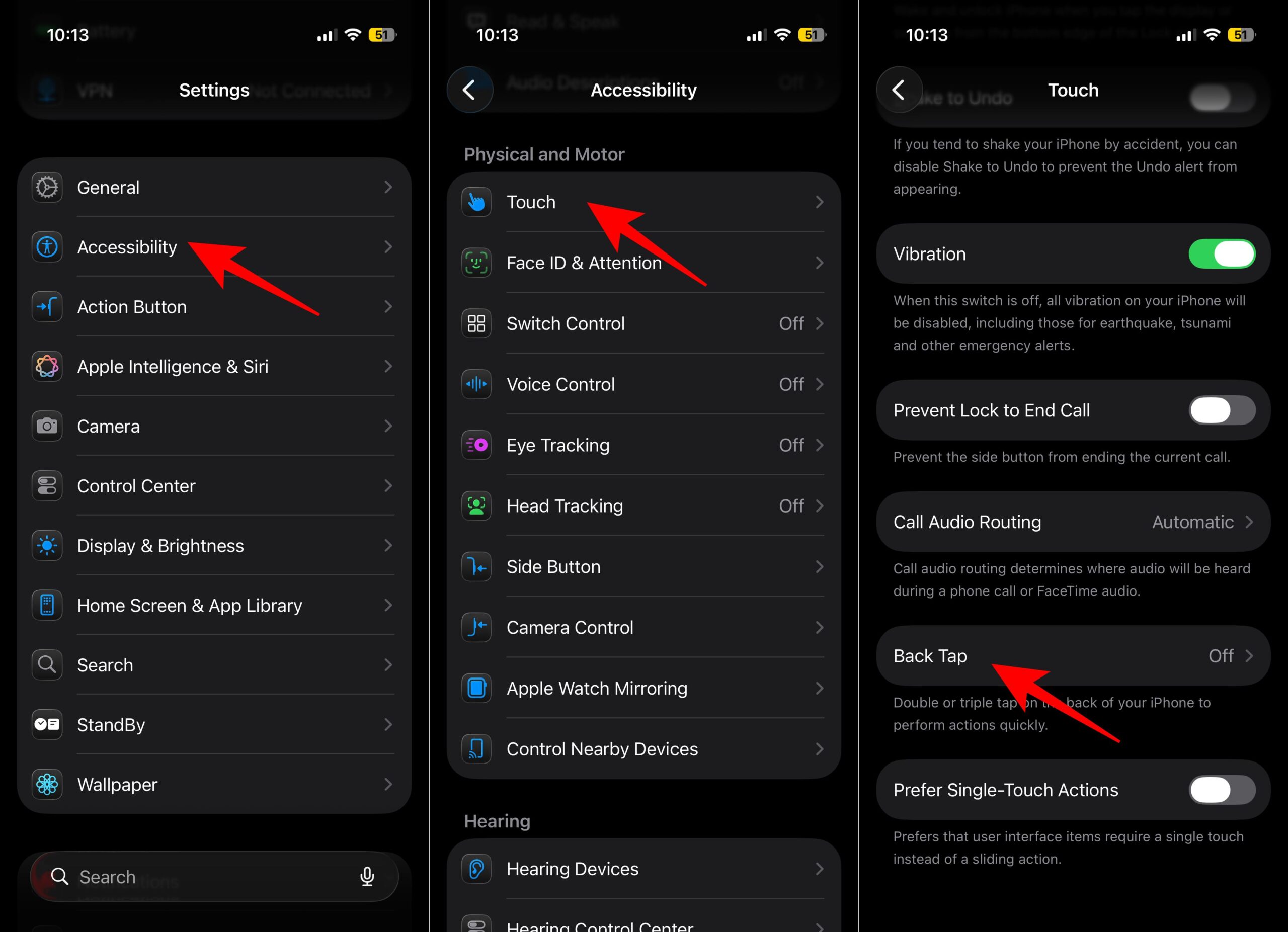 Set up Back Tap on iPhone