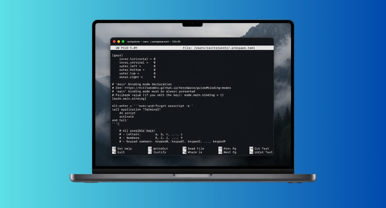 To get i3-like tiling windows on mac with aerospace
