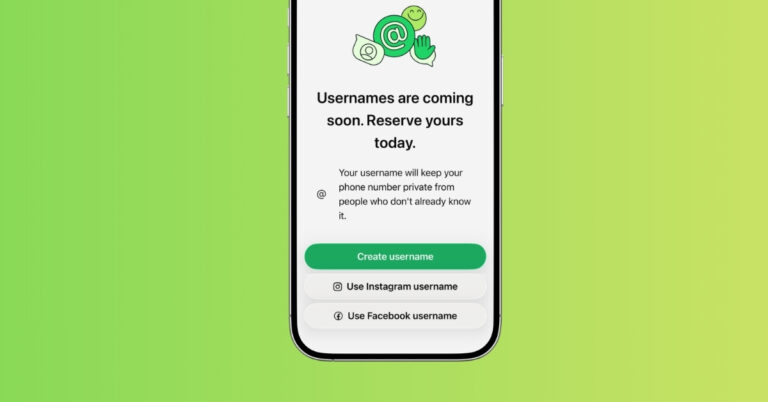 WhatsApp usernames