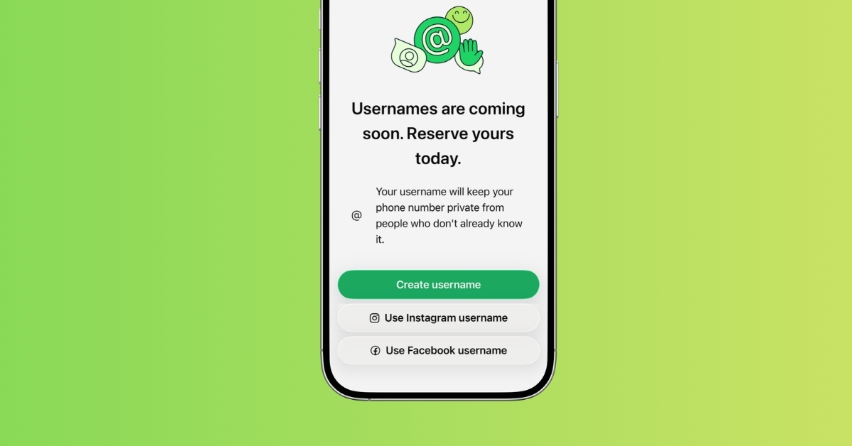 WhatsApp usernames