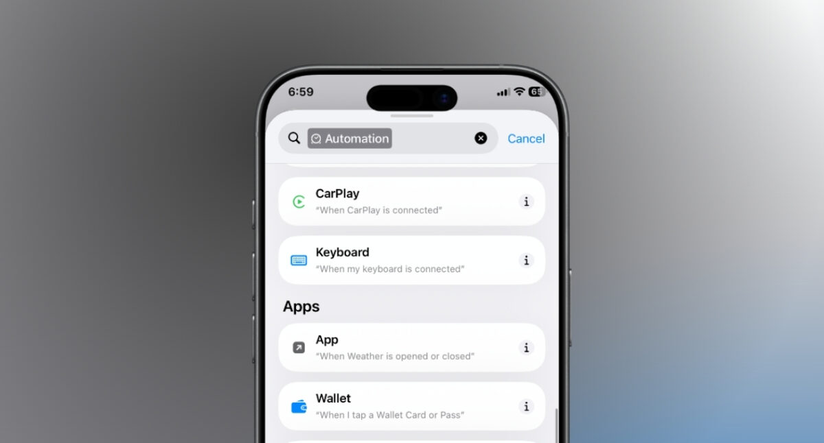 iOS 27 introduces new Automation Triggers