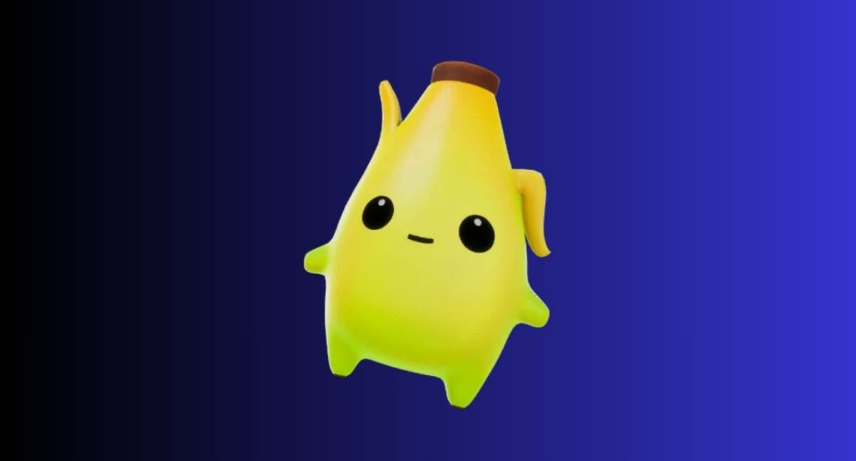 Fortnite sprites: All types, variants, and abilities – iGeeksBlog Cute yellow banana-shaped cartoon character with a small smile on a dark-to-blue gradient background.