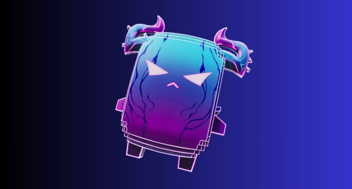 Fortnite sprites: All types, variants, and abilities – iGeeksBlog Colorful, cartoon backpack with a sad face floating on a dark blue gradient background.
