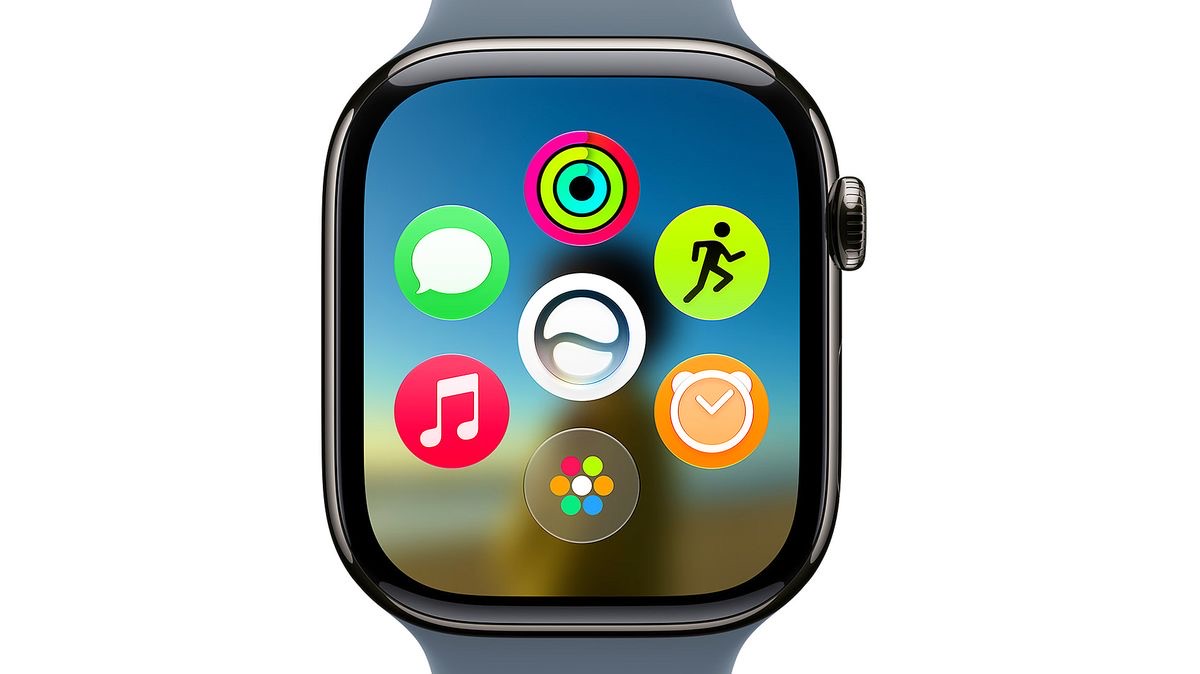 Apple Watch showing the new Dynamic App Grid in watchOS 27