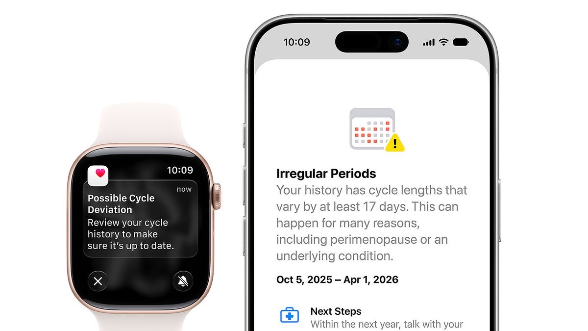 Apple Watch and iPhone showing watchOS 27 health tracking features