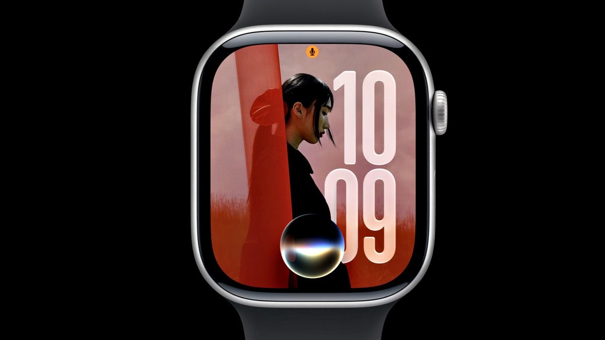 Apple Watch showing the Siri AI interface in watchOS 27
