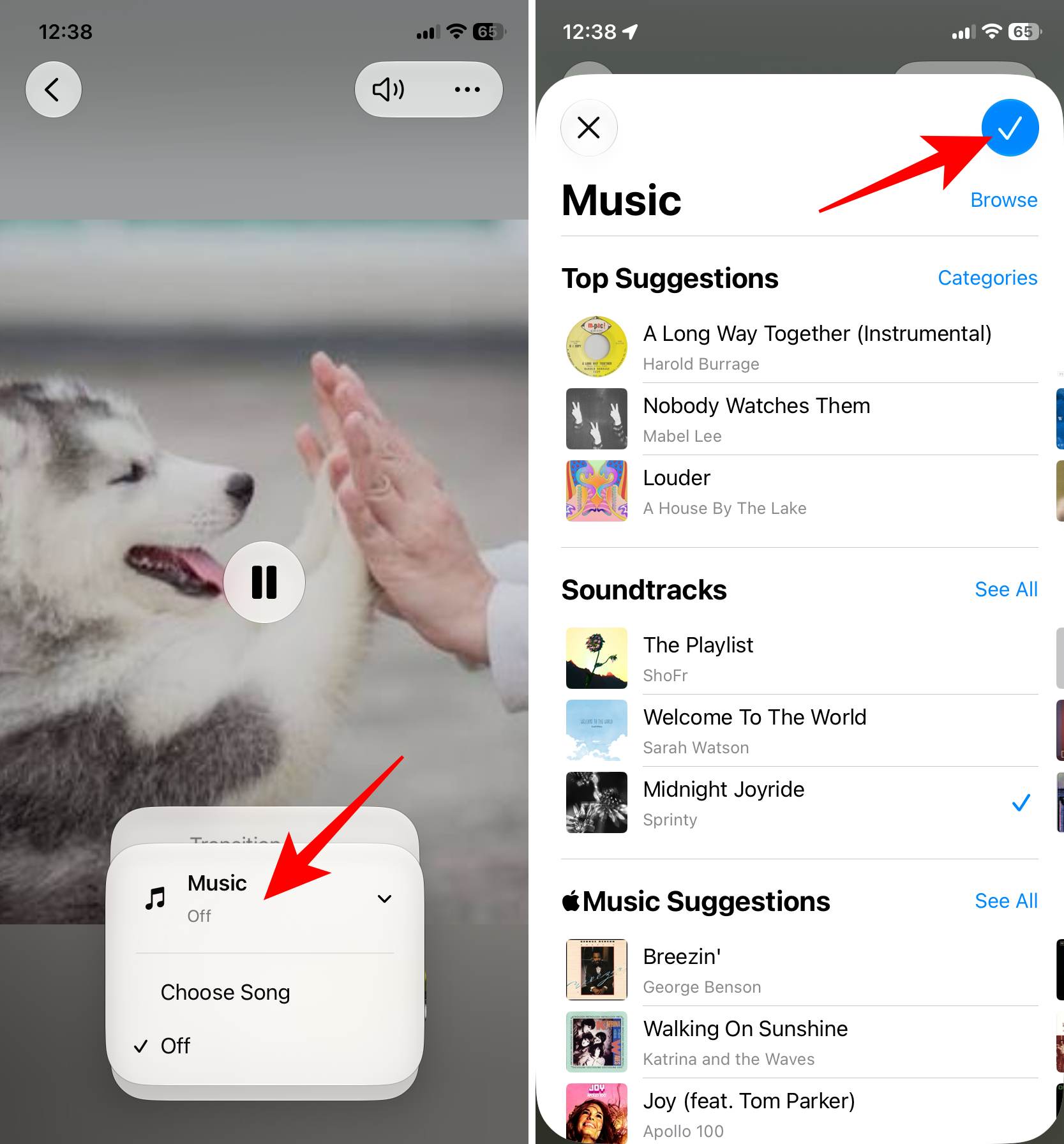 Add Music in iOS 27 slideshow
